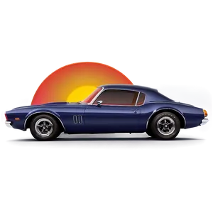 Classic Car Sunset View Png Vyi PNG Image