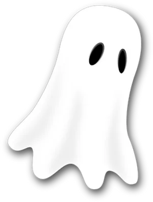 Classic Cartoon Ghost Graphic PNG Image