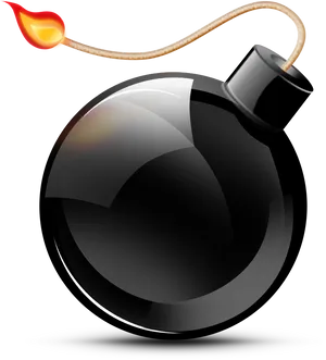 Classic Cartoon Style Bomb PNG Image