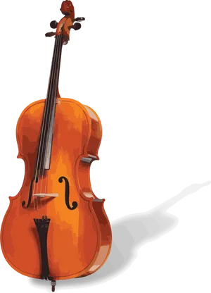 Classic Cello Artwork PNG Image