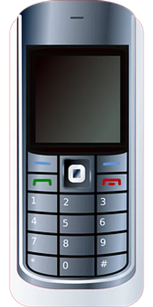 Classic Cellphone Vector Illustration PNG