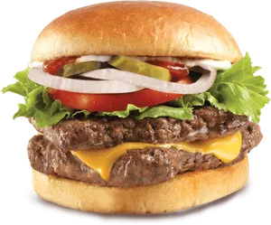 Classic Cheeseburger Deliciousness.png PNG Image