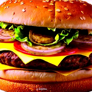 Classic Cheeseburger PNG Mbq PNG
