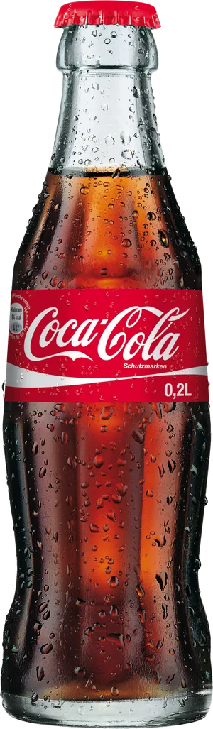 Classic Coca Cola Bottle Condensation0.2 L PNG Image