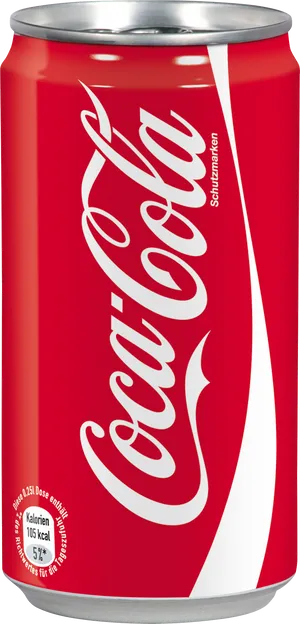 Classic Coca Cola Can PNG Image