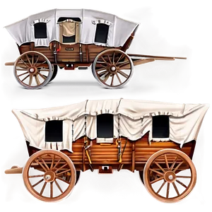 Classic Covered Wagon Design Png Xoj87 PNG Image