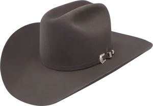 Classic Cowboy Hat Black PNG Image