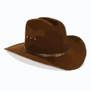 Classic Cowboy Hat Illustration PNG Image