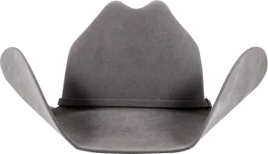 Classic Cowboy Hat Isolatedon Black PNG Image