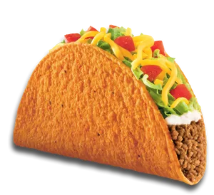 Classic Crispy Taco PNG Image