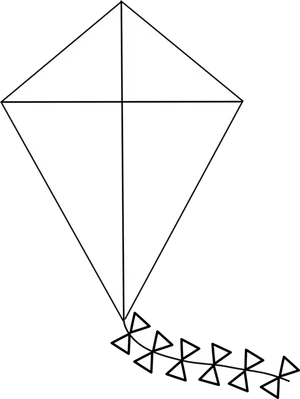 Classic Diamond Kite Design PNG Image