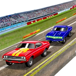 Classic Drag Racing Showdown Png 06292024 PNG Image