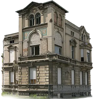 Classic European Style House PNG Image