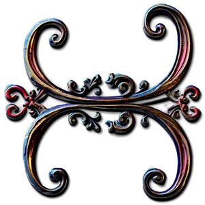 Classic Filigree Scrollwork Png Vkg PNG Image