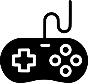 Classic Game Controller Outline.png PNG Image