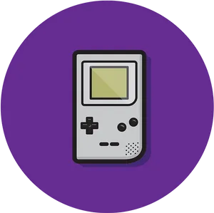 Classic Gameboy Vector Illustration PNG Image