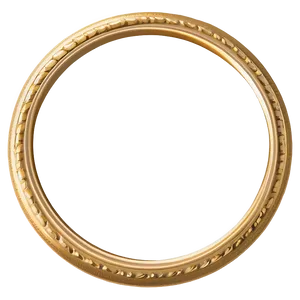 Classic Gold Circle Frame Png 10 PNG Image