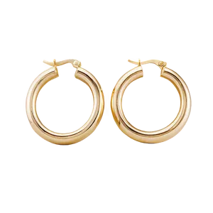 Classic Gold Hoop Earrings Png 06262024 PNG Image