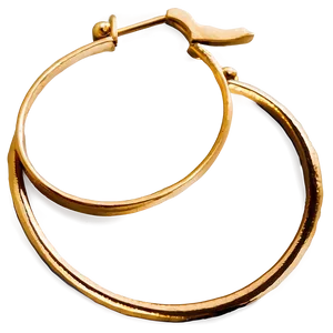 Classic Gold Hoop Earrings Png 06262024 PNG Image