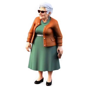 Classic Grandma Figure Png Cks10 PNG Image