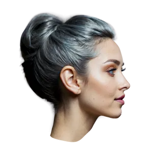 Classic Grey Hairdo Png 06282024 PNG Image