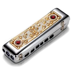 Classic Harmonica Design Png Exr PNG Image