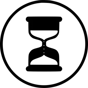 Classic Hourglass Icon PNG Image