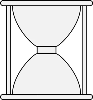 Classic Hourglass Outline PNG Image