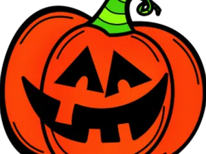 Classic Jack O Lantern Cartoon PNG Image