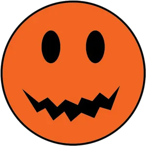 Classic Jack O Lantern Face Vector PNG Image