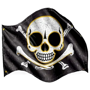 Classic Jolly Roger Flag PNG Image