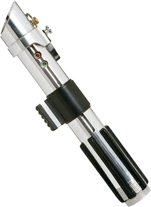 Classic Lightsaber Hilt Design PNG Image