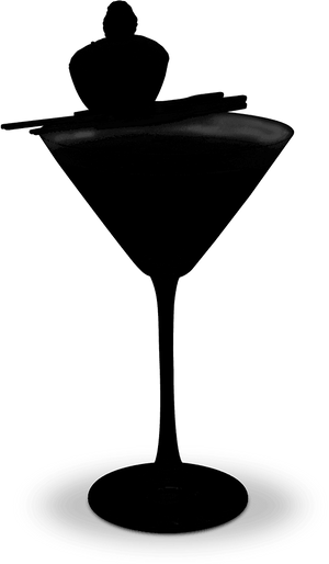 Classic Martini Silhouette PNG