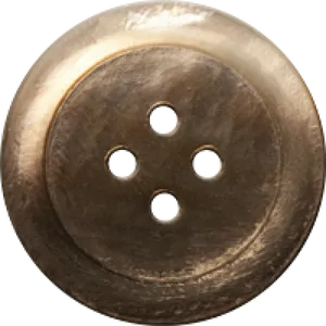 Classic Metal Clothes Button PNG Image