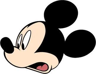 Classic Mickey Mouse Profile PNG Image