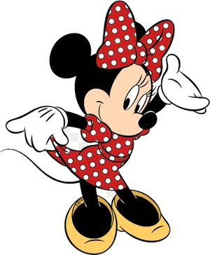 Classic Minnie Mouse Pose PNG Image