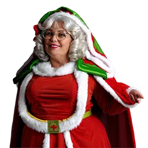 Classic Mrs Claus Costume Png Fgd PNG Image