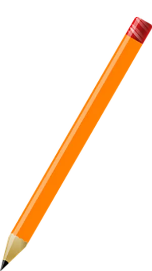 Classic Orange Pencil PNG