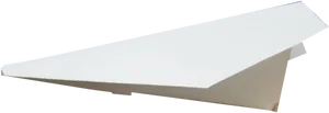 Classic Paper Plane Profile PNG Image