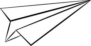 Classic Paper Plane Vector Illustration PNG Image