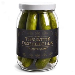 Classic Pickle Jar Png 06212024 PNG Image