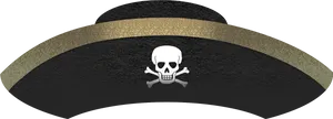 Classic Pirate Hat Graphic PNG Image