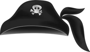 Classic Pirate Hat Illustration PNG Image