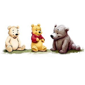 Classic Pooh And Friends Png Byh PNG Image