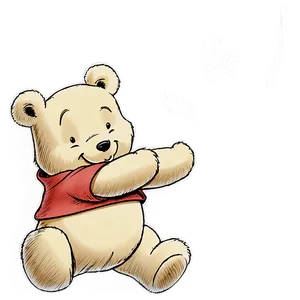 Classic Pooh Bear Drawing Png 75 PNG Image