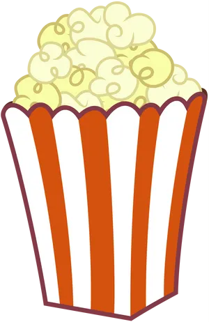 Classic Popcorn Box Clipart PNG Image