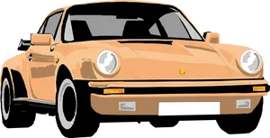 Classic Porsche911 Illustration PNG Image