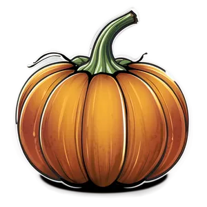 Classic Pumpkin Outline Design Png 41 PNG Image