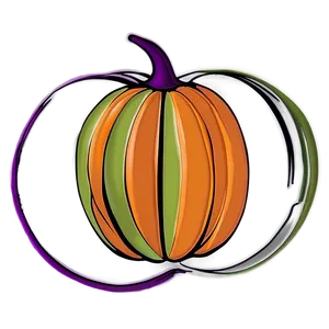 Classic Pumpkin Outline Design Png Vdn PNG Image