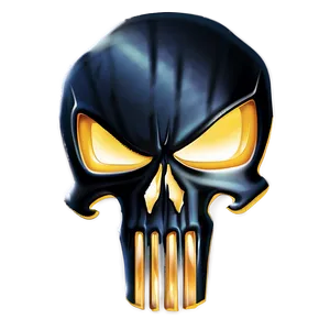 Classic Punisher Skull Icon Png Din28 PNG Image